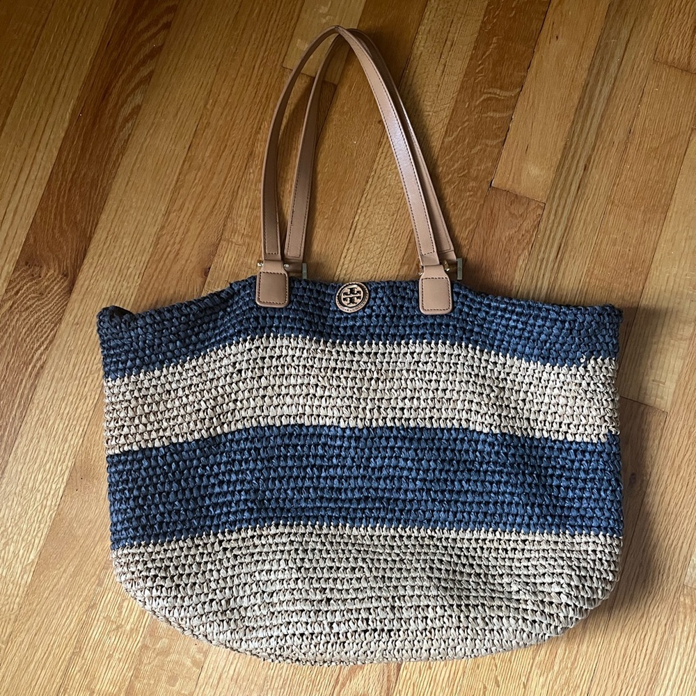 •Tory Burch• Straw Tote
